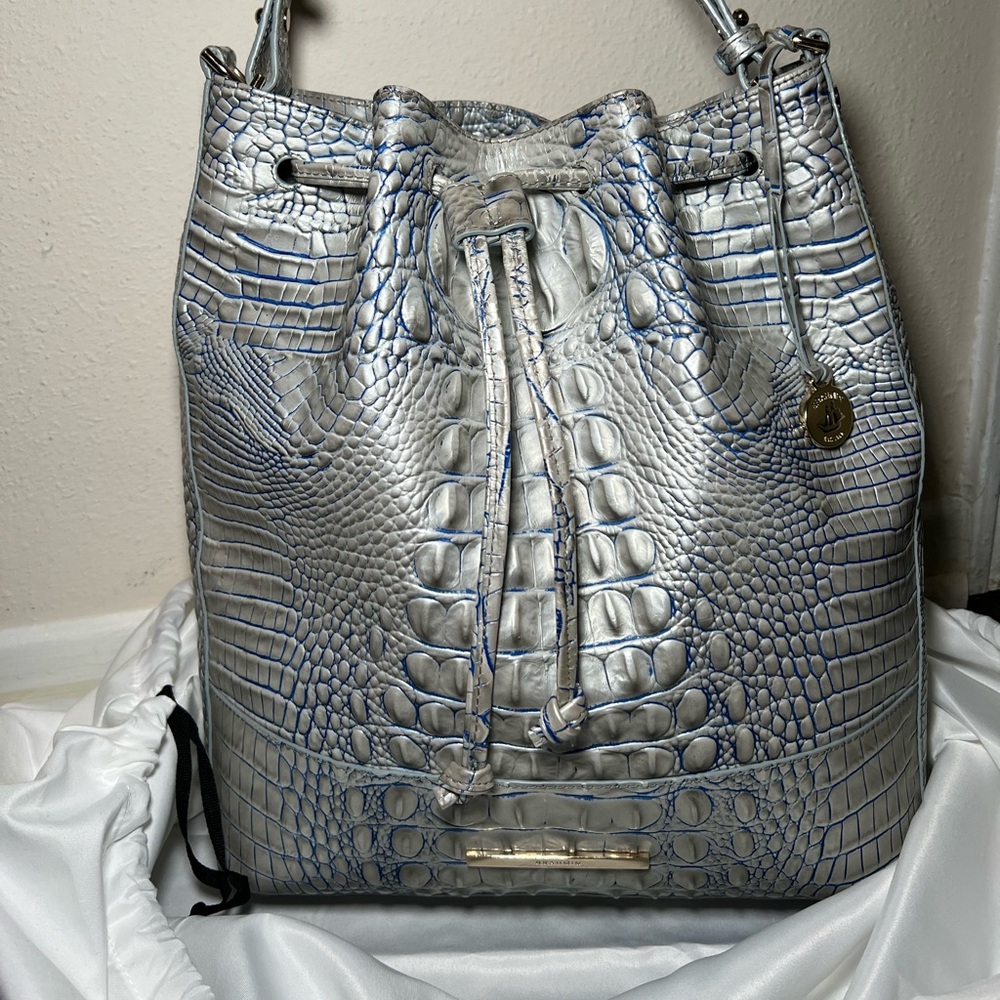 Brahmin Marlowe Melbourne Embossed Leather Shoulder Bag